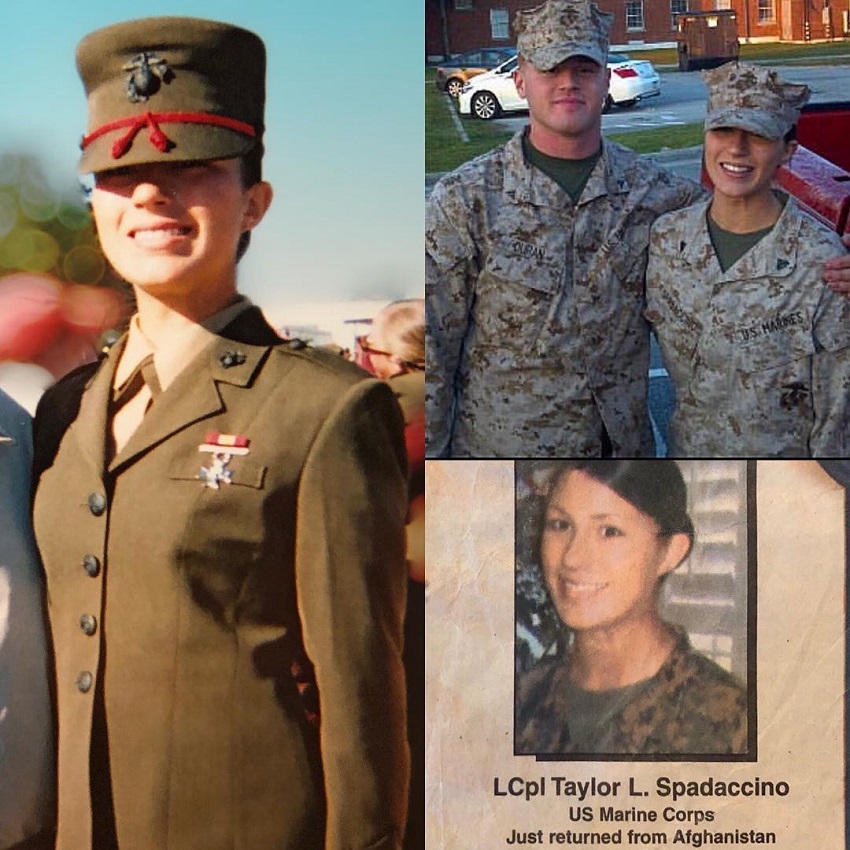 Taylor Spadaccino in the U.S. Marine Corps picture